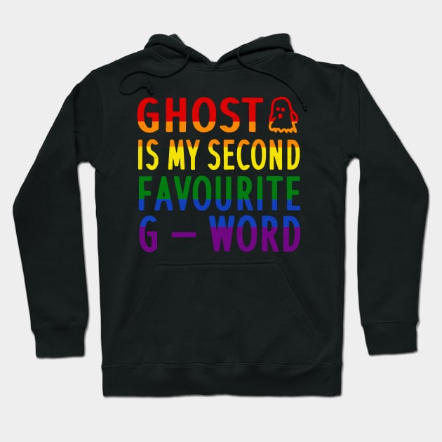 Halloween Spooky Ghost Party Costume Gay LGBT+ Hoodie by FindYourFavouriteDesign